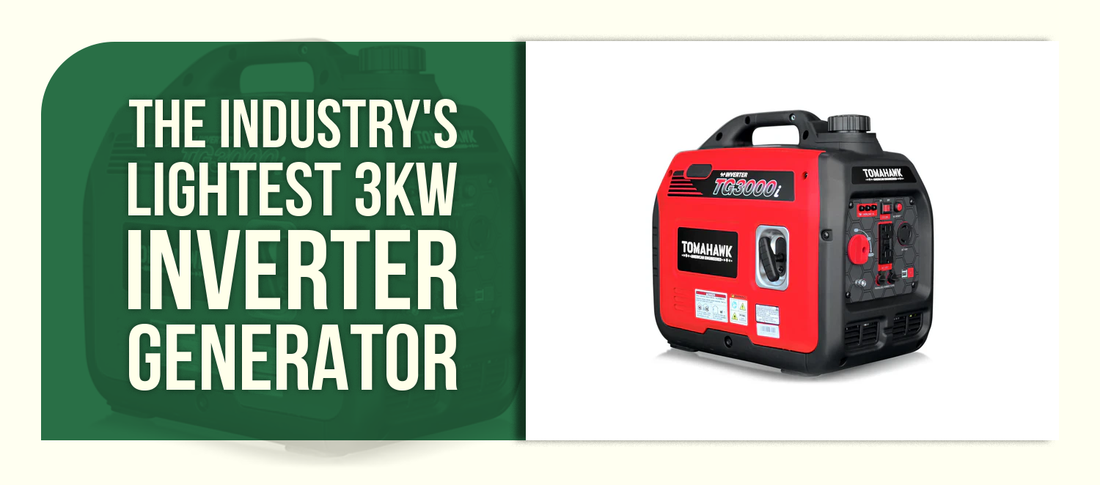 The Industry's Lightest 3kW Inverter Generator