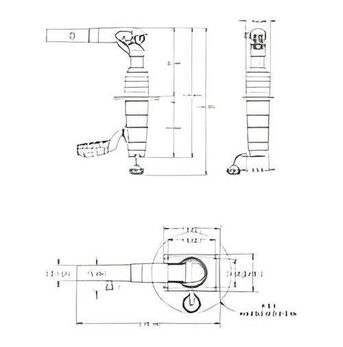 TACO Marine Grand Slam -180 Mount 1-1/2" Outrigger Pair Arm Facing Forward - GS390