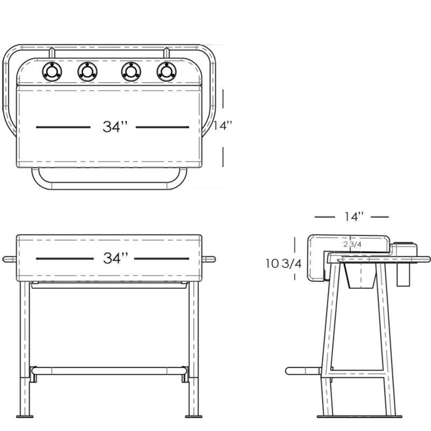 Taco Marine Neptune II Seating / Leaning Posts (Backrest is Optional) - L10-1003-1