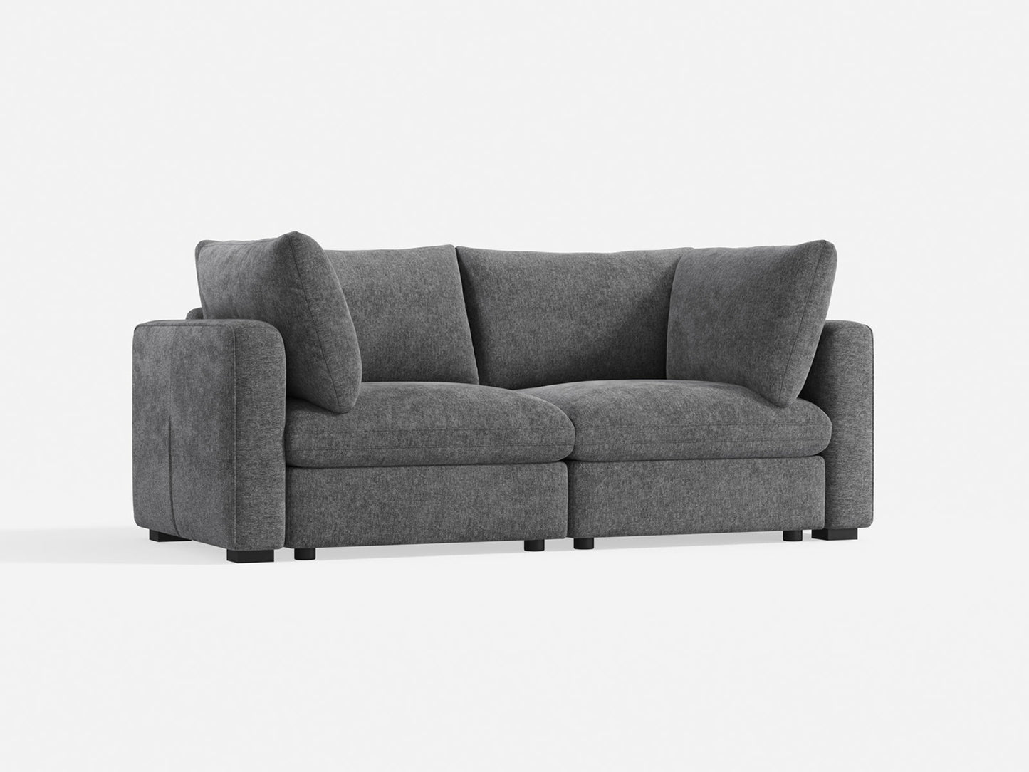 LINSY HOME RUBIK V 2 Seats Couch - S500-01X-2020-US-SPF-Sofa-0