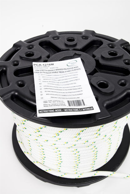 Portable Winch PCA-1216M Double Braided 1/2" x 656' - PW,PCA-1216M