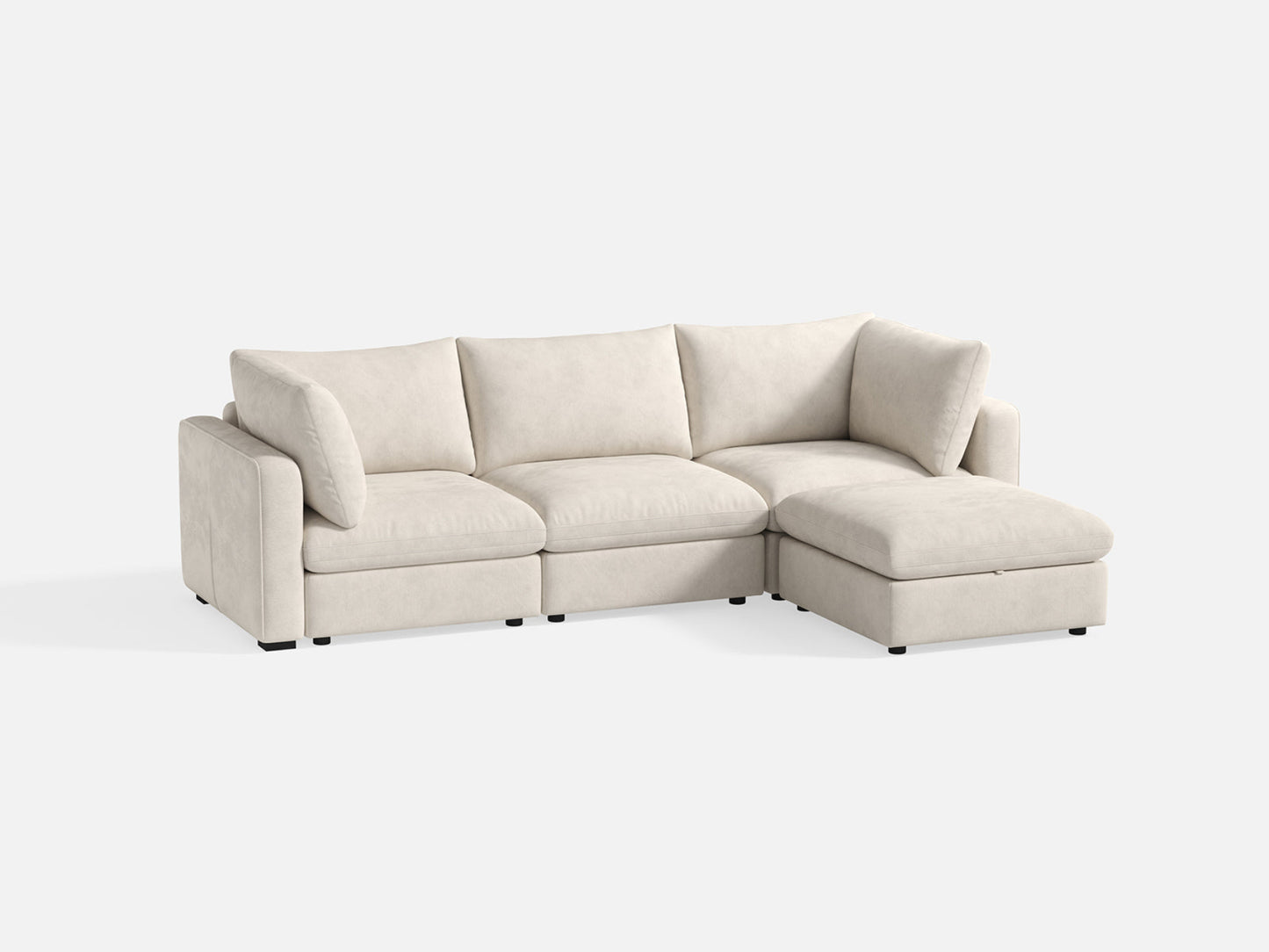LINSY HOME RUBIK V 3 Seats with Ottoman - S500-01X-3120-1-US-SPF-Sofa-0