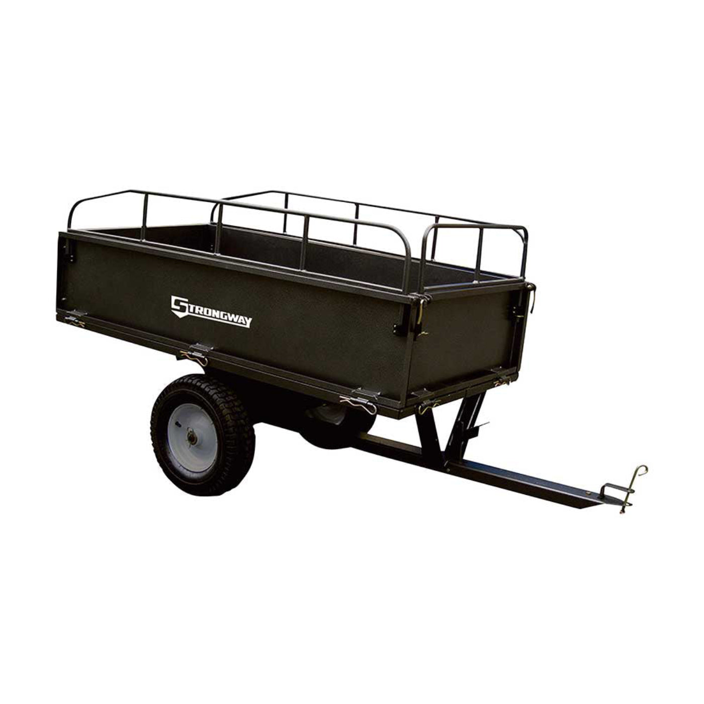 Strongway Steel ATV Trailer - 1,200-Lb. Capacity - 18 Cubic Foot Trailer  - 46443.STR