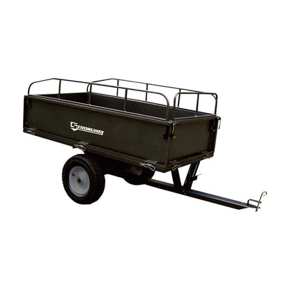 Strongway Steel ATV Trailer - 1,200-Lb. Capacity - 18 Cubic Foot Trailer  - 46443.STR