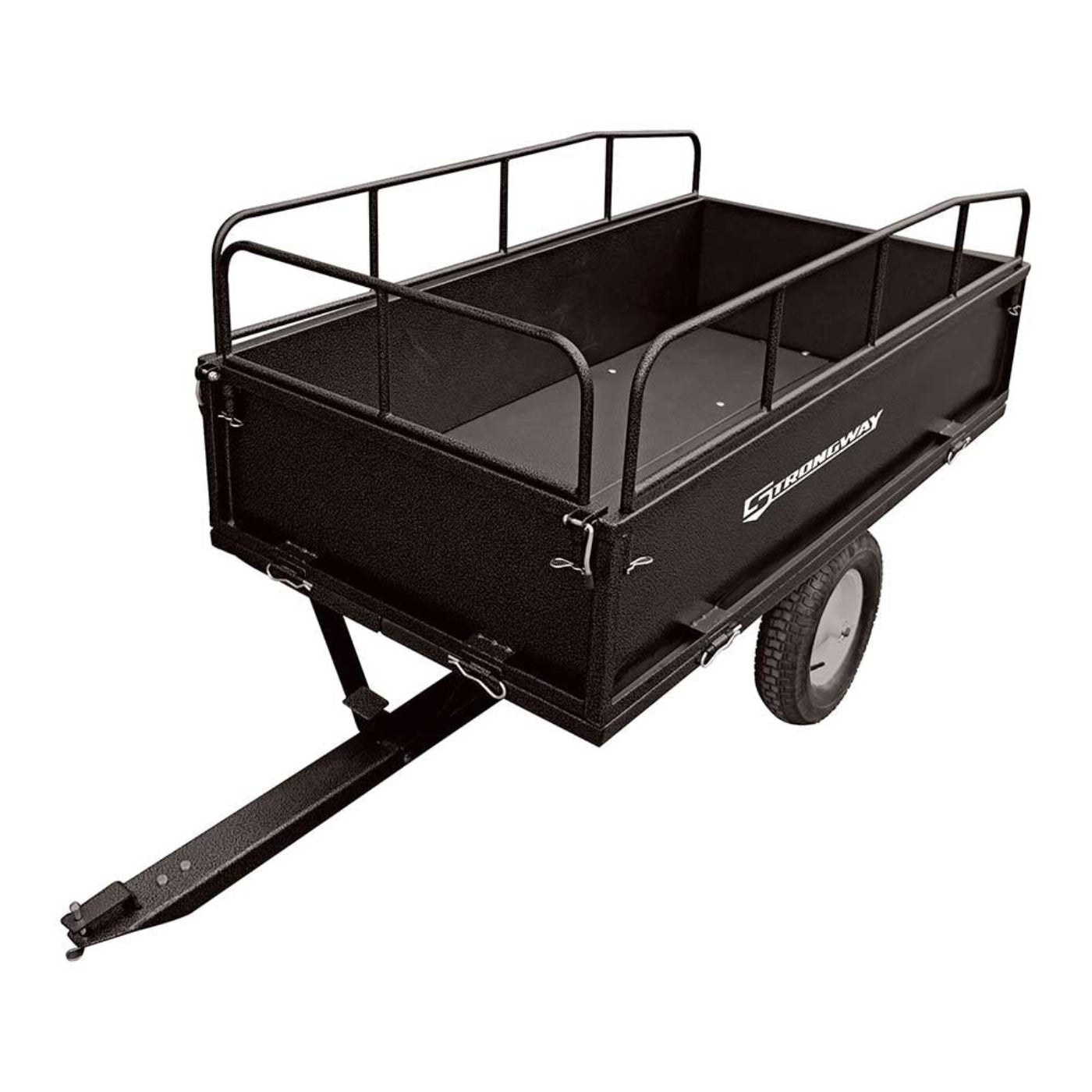 Strongway Steel ATV Trailer - 1,200-Lb. Capacity - 18 Cubic Foot Trailer  - 46443.STR