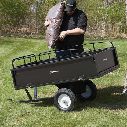 Strongway Steel ATV Trailer - 1,200-Lb. Capacity - 18 Cubic Foot Trailer  - 46443.STR