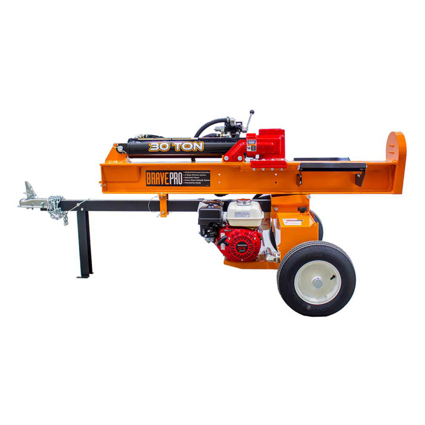 Brave 30-Ton Horizontal / Vertical Log Splitter Honda GX200  - VH1730GX