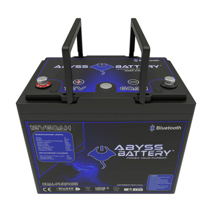 Abyss Battery 12V 60Ah Dual Purpose Lithium Marine Battery - AB-12V60-BT