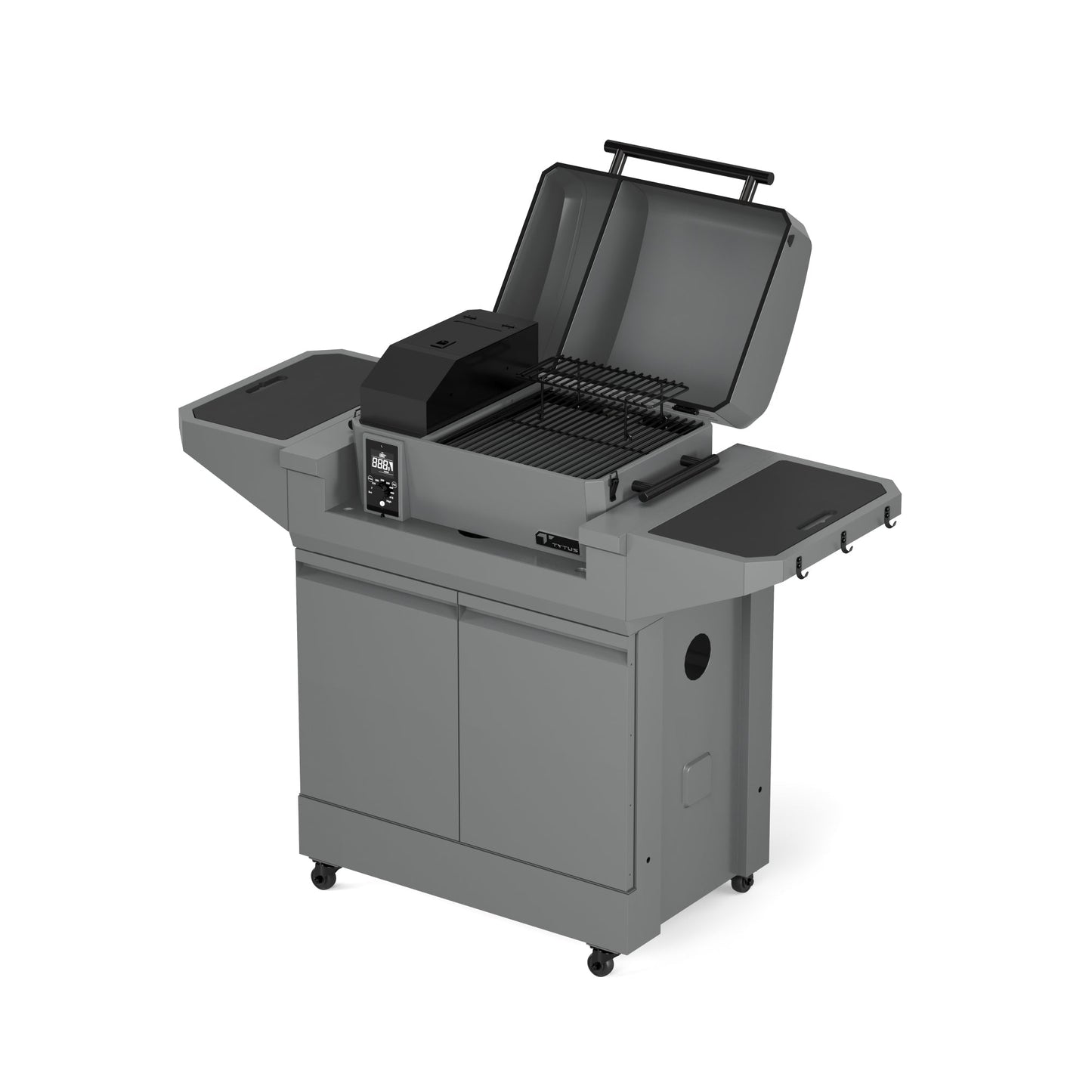TYTUS Emberwood Pellet Smoker with Grill and Prep Cart - TDT-CRT-SMOK