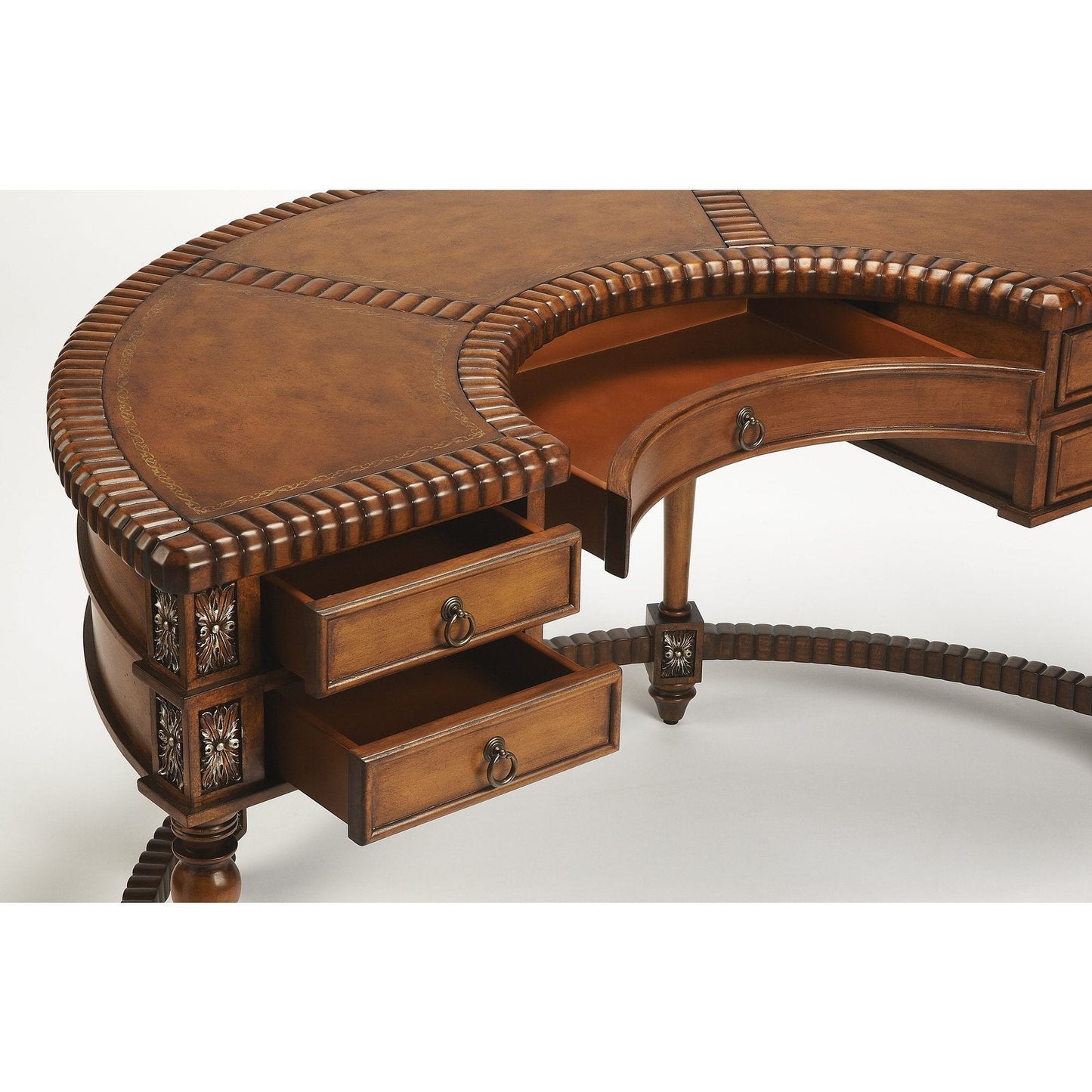 Butler Specialty Company Geneva Demilune Demilune Desk, Dark Brown  - 714090