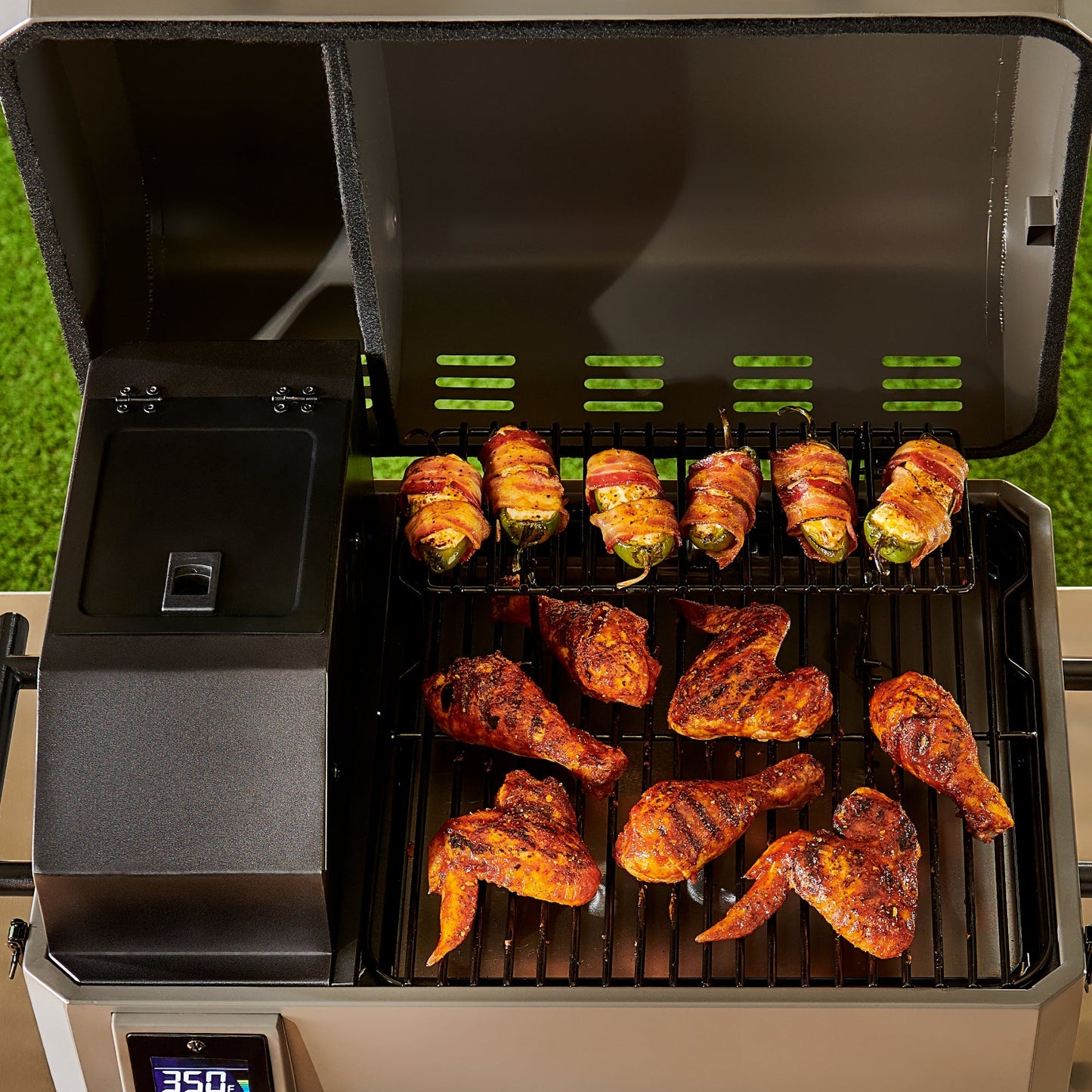 TYTUS Emberwood Pellet Smoker with Grill and Prep Cart - TDT-CRT-SMOK