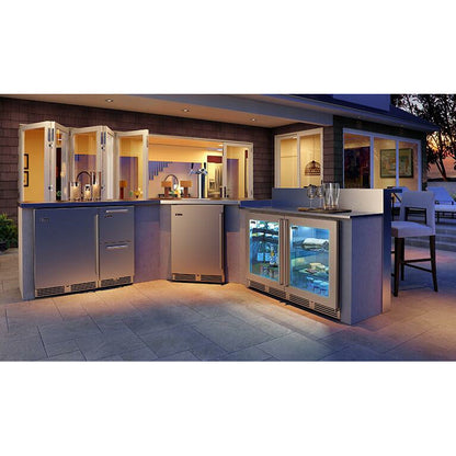 Perlick 24" Beverage Center Fully Integrated Solid Door, 3.1 Cu. Ft. Capacity, Sottile Sh.Depth (18") - HH24BS-4-2