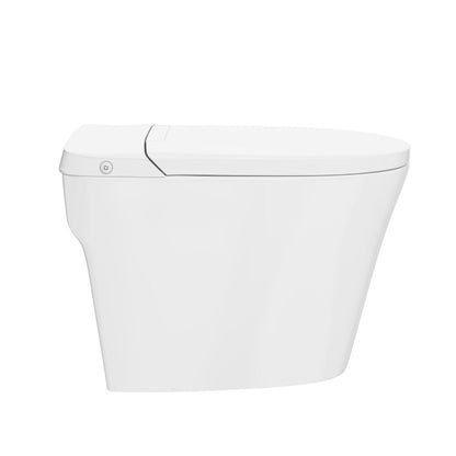 Swiss Madison Hugo H Power Flush Tankless Toilet 12" Rough-in 1 GPF Non-Electric ADA Toilet with Integrated Tank in Glossy White - SM-ST030