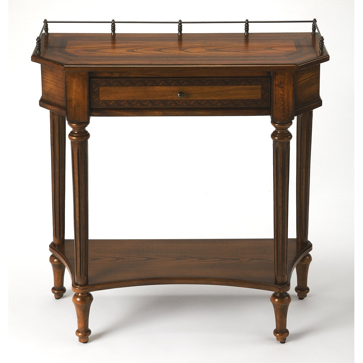 Butler Specialty Company Charleston One Drawer Console Table, Medium Brown  - 883040