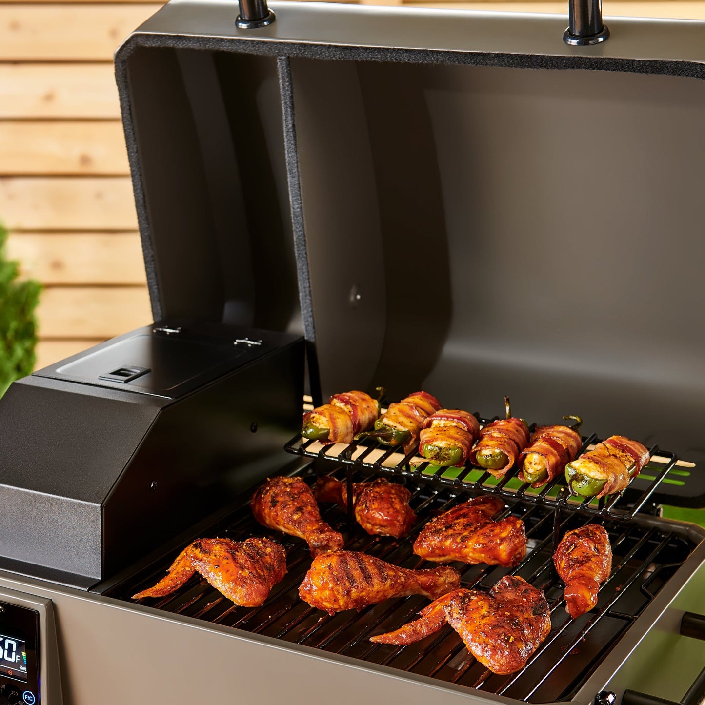 TYTUS Emberwood Pellet Smoker with Grill and Prep Cart - TDT-CRT-SMOK