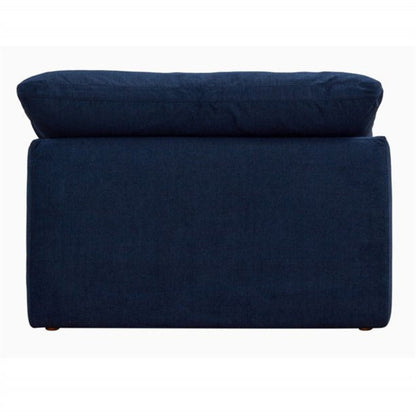 Sunset Trading Cloud Puff 4 Piece 132" Wide Slipcovered Modular Sectional Sofa with Ottoman - SU-1458-49-1C-2A-1O