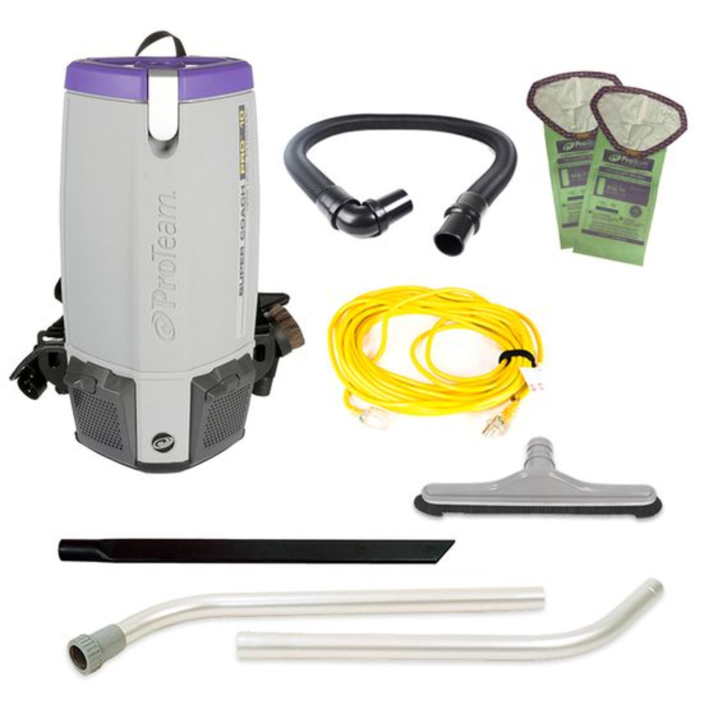 Proteam Supercoach Pro 6QT, Backpack Vacuum, 11.6lbs, Electric, With Tools,  - 107742
