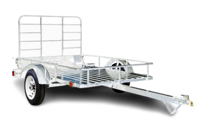 DK2 MMT4X6OG 1295 lbs. Capacity 4 ft. x 6 ft. Open Rail Galvanized Steel Flatbed Trailer New - MMT4X6OG