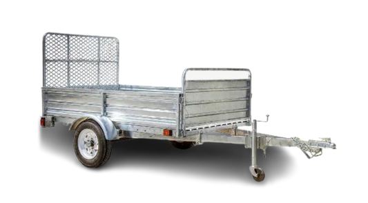 DK2 MMT5X7G-DUG 1639 lb. Capacity 4.5 ft. x 7.5 ft. Drive-Up Gate Single Axle Trailer Kit Galvanized New - MMT5X7G-DUG