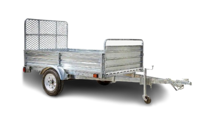 DK2 MMT5X7G-DUG 1639 lb. Capacity 4.5 ft. x 7.5 ft. Drive-Up Gate Single Axle Trailer Kit Galvanized New - MMT5X7G-DUG