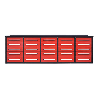 Chery Industrial 10 ft Heavy Duty Workbench with 25 Drawers - WW000184