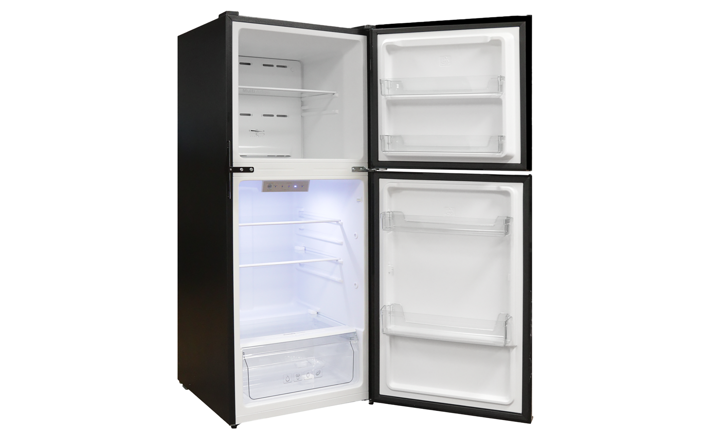 RVMP 11 Cubic Foot 12V Refrigerator Black Glass Front - RVMP-220450