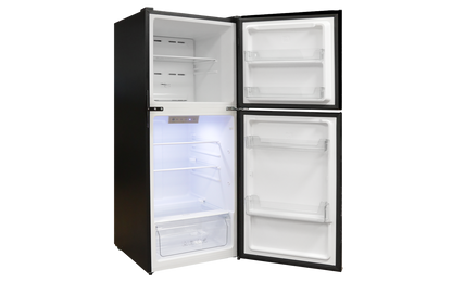 RVMP 11 Cubic Foot 12V Refrigerator Black Glass Front - RVMP-220450