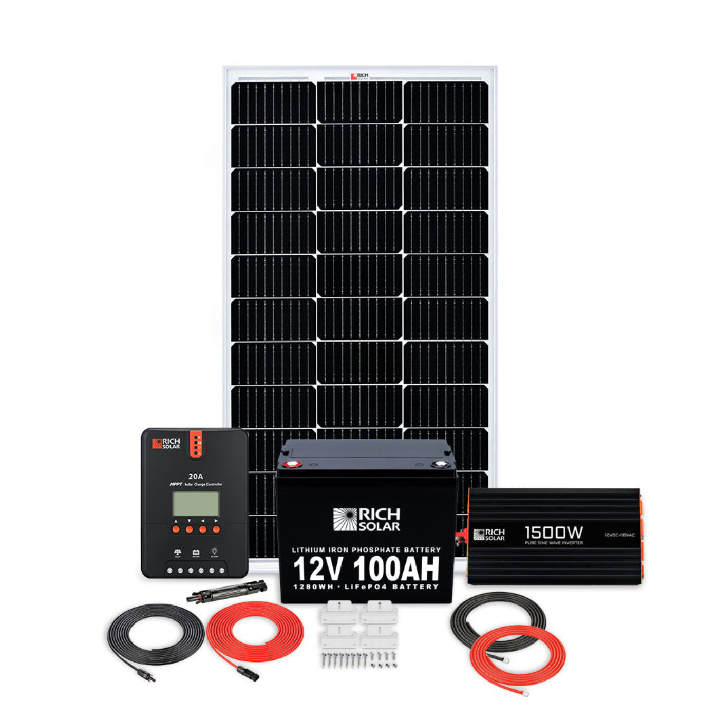 Rich Solar 100W RV 12V Kit - RS-K100RV