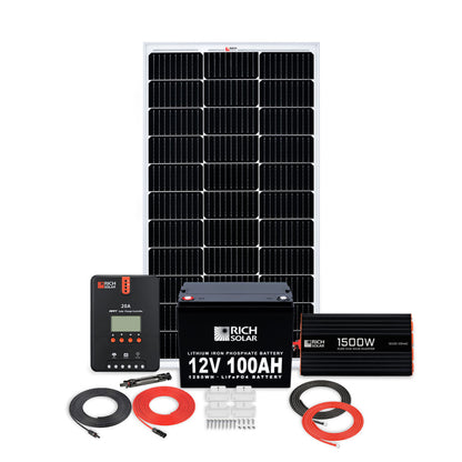 Rich Solar 100W RV 12V Kit - RS-K100RV