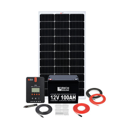 Rich Solar 100W RV 12V Kit - RS-K100RV