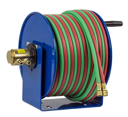 Coxreels  Hand Crank Hose Reel for 1/4" x 100' Twin Oxy-Acetylene Welding Hose New - 112W-1-100