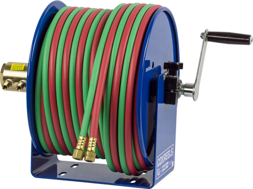 Coxreels  Hand Crank Hose Reel for 1/4" x 100' Twin Oxy-Acetylene Welding Hose New - 112W-1-100