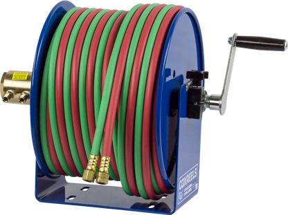 Coxreels  Hand Crank Hose Reel for 1/4" x 100' Twin Oxy-Acetylene Welding Hose New - 112W-1-100