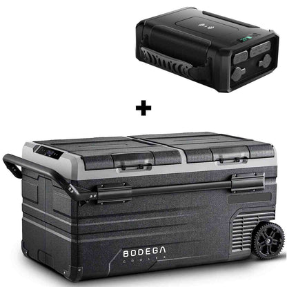 BODEGAcooler Large Portable Fridge 100qt/95L Dual Zone TWW95