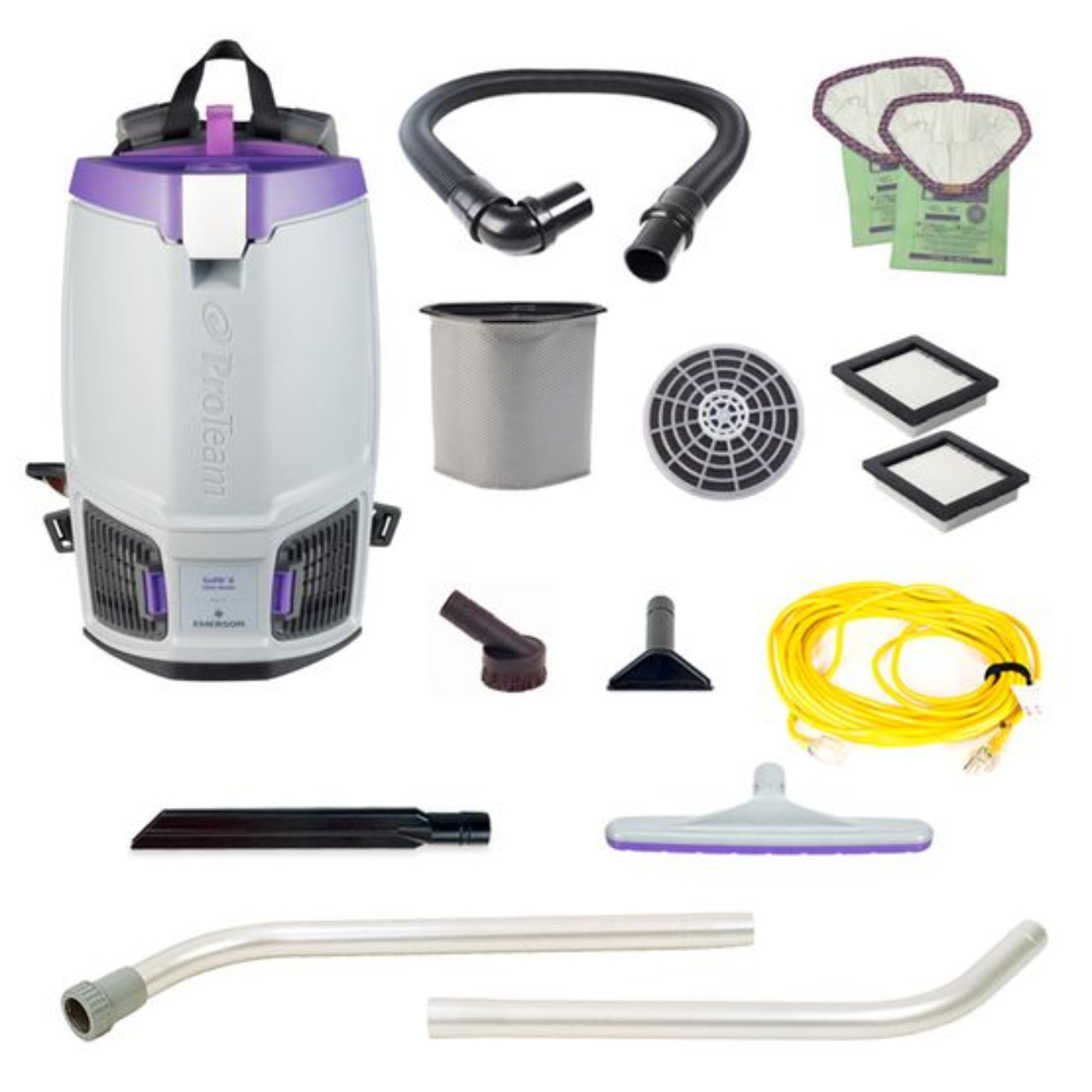 ProTeam GoFit 6QT Backpack Vacuum with 2-Piece Wand Kit - PT-107697