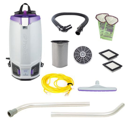 Proteam Gofit 10QT, Backpack Vacuum, 12.9lbs, Electric, With Tools, HEPA,  - 107751