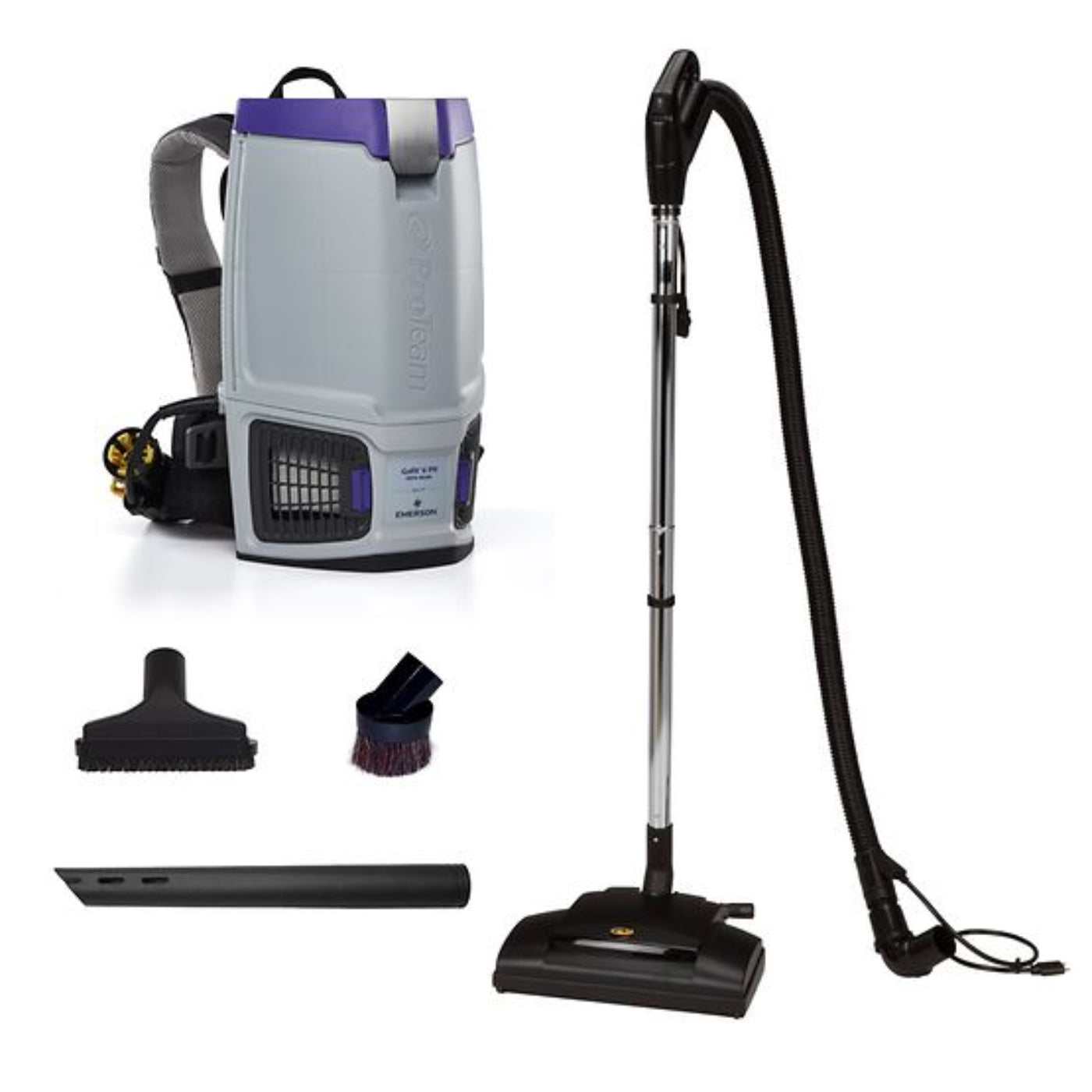 Proteam GoFit 6 PH, Backpack Vacuum, 6QT, Power Nozzle Kit, 12lbs, Electric, With Tools, HEPA, - 107769