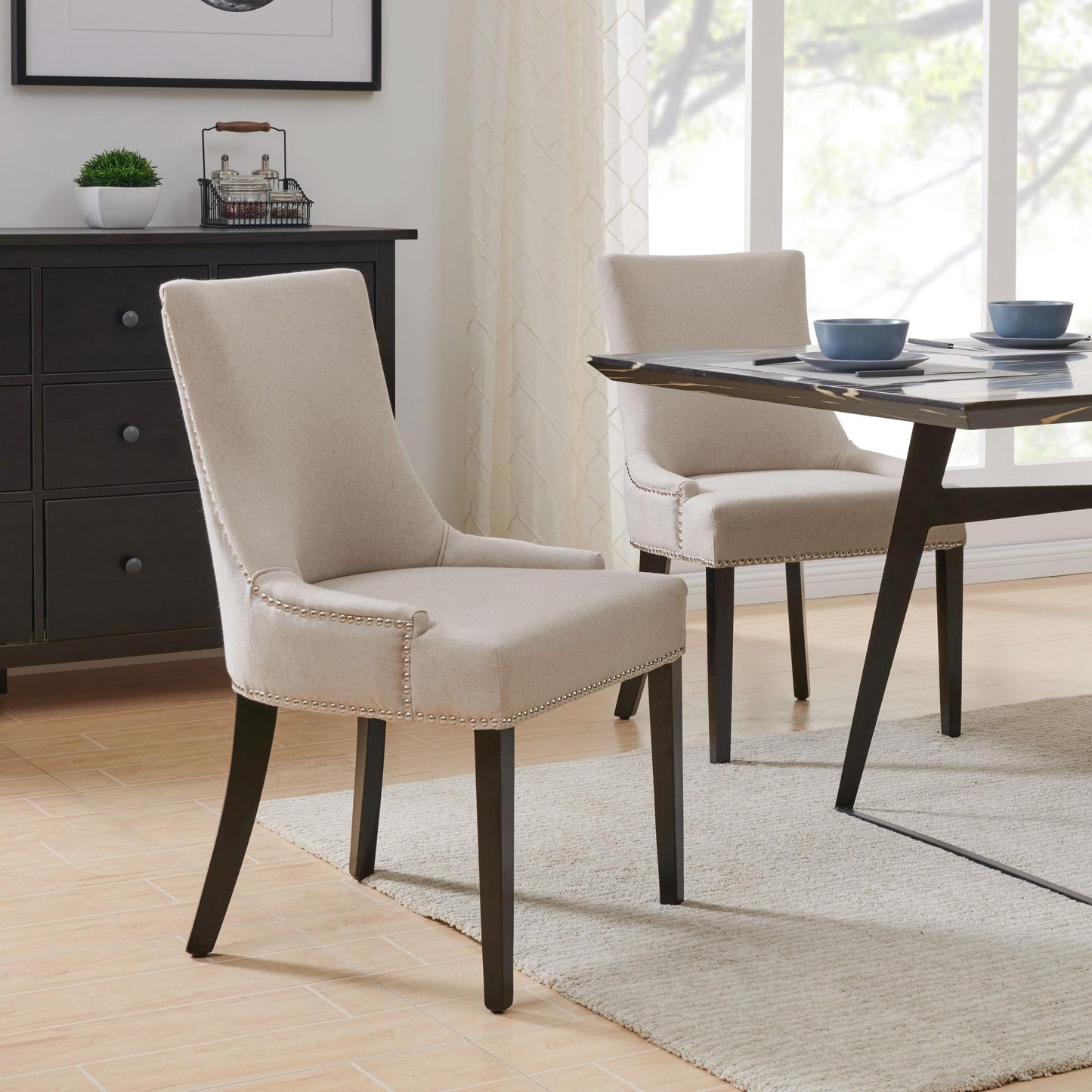 New Pacific Direct Charlotte Fabric Chair, (Set of 2) 108237-318