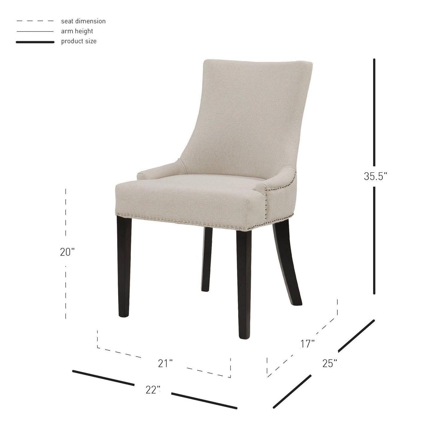 New Pacific Direct Charlotte Fabric Chair, (Set of 2) 108237-318