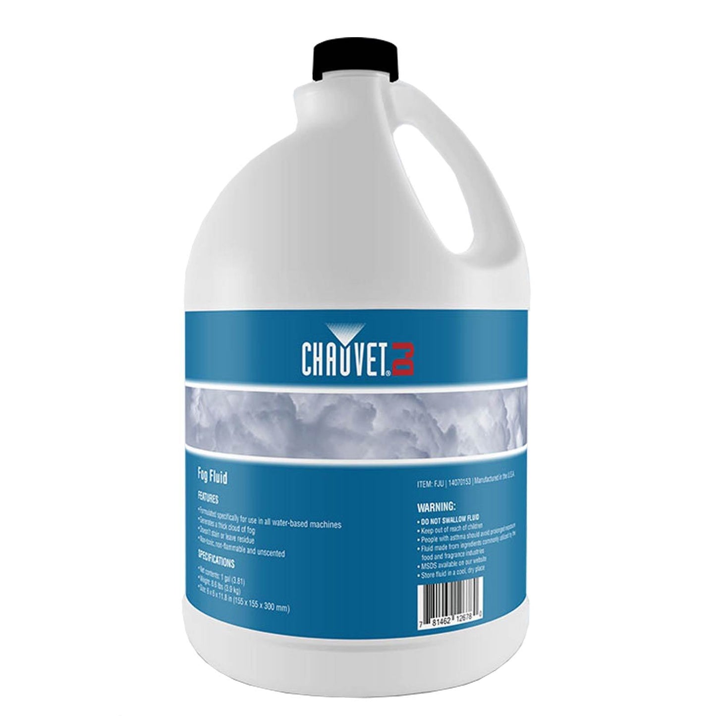 Chauvet DJ 1 Gal Bottle Fog Smoke Juice Fluid for Fog Machines | FJU (12 Pack) - 109228