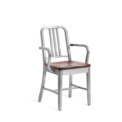 Emeco Navy Armchair With Wood Seat - 1104 A CHERRY