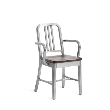 Emeco Navy Armchair With Wood Seat - 1104 A CHERRY