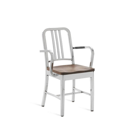 Emeco Navy Armchair With Wood Seat - 1104 A CHERRY