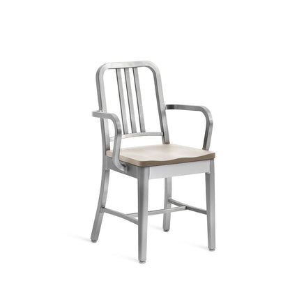 Emeco Navy Armchair With Wood Seat - 1104 A CHERRY