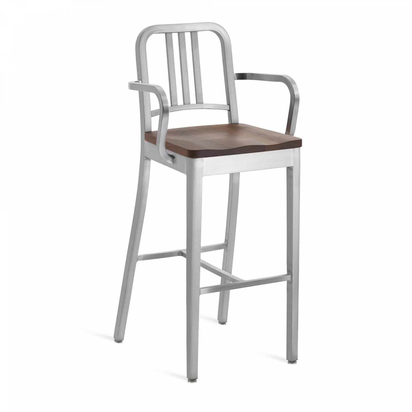 Emeco Navy Barstool With Arms - 1104 30 A CHERRY