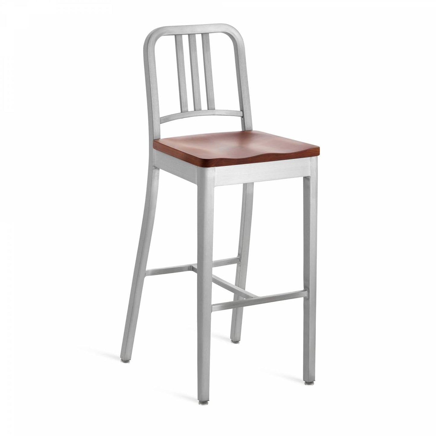 Emeco Navy Barstool With Wood Seat - 1104 30 CHERRY