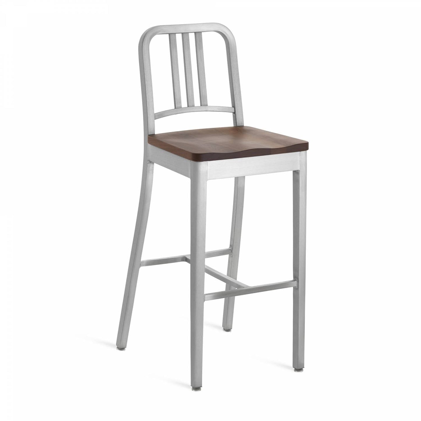 Emeco Navy Barstool With Wood Seat - 1104 30 CHERRY