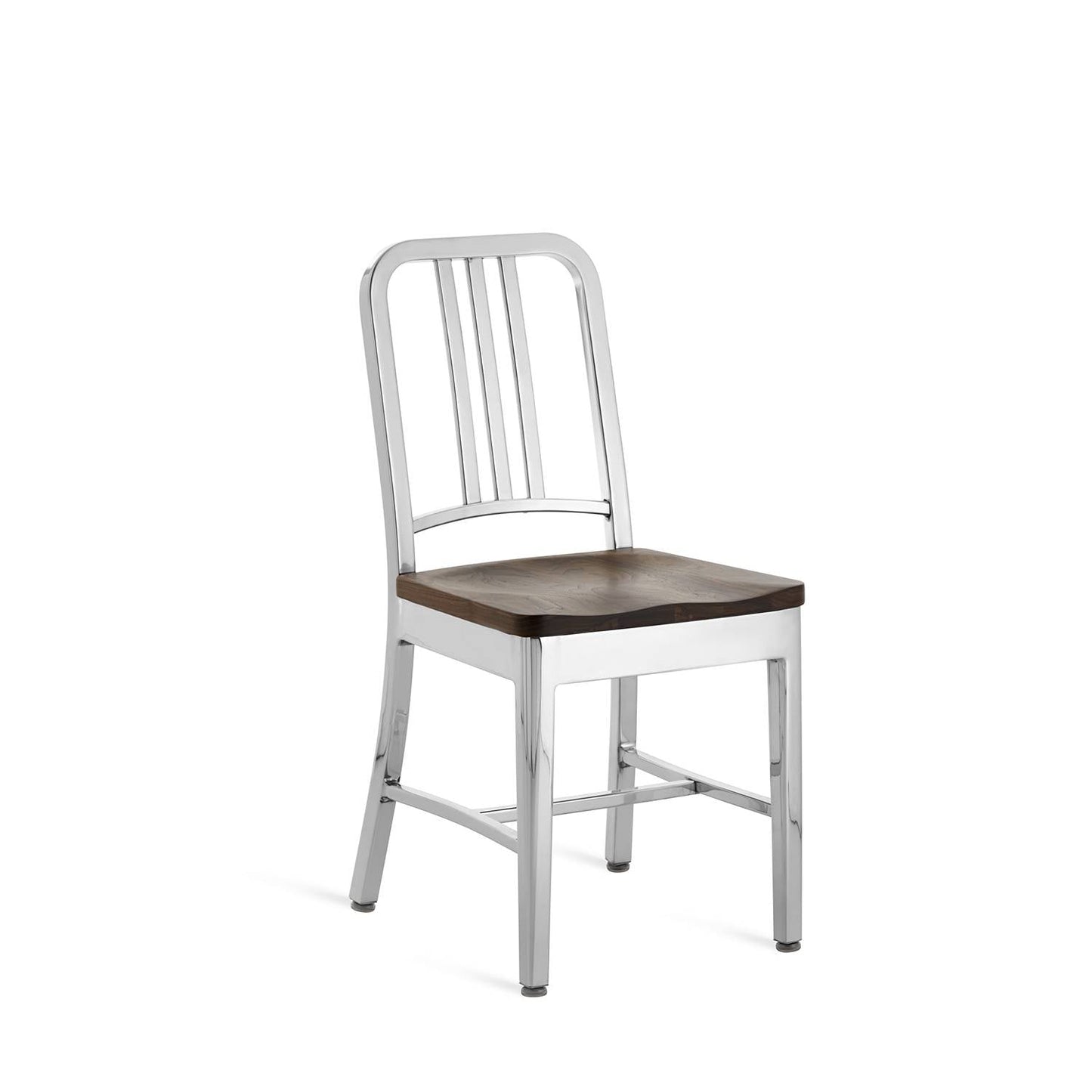 Emeco Navy Side Chair With Wood Seat - 1104 CHERRY