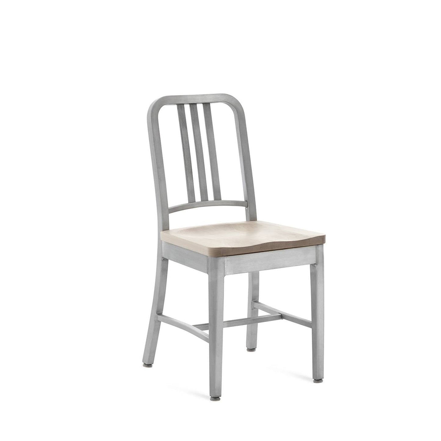 Emeco Navy Side Chair With Wood Seat - 1104 CHERRY