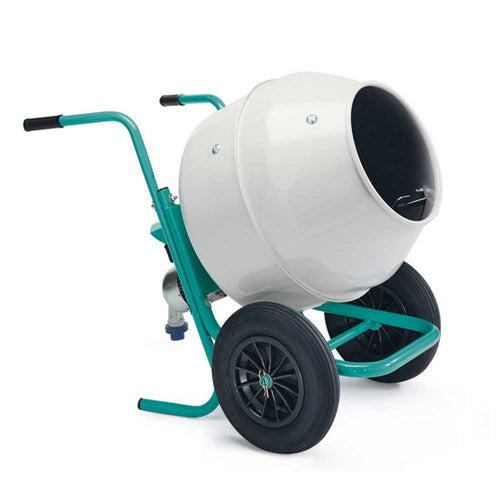 Imer Wheelman II Portable Concrete Mixer with Steel Drum - 1105422